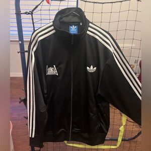 Adidas three stripe track jacket